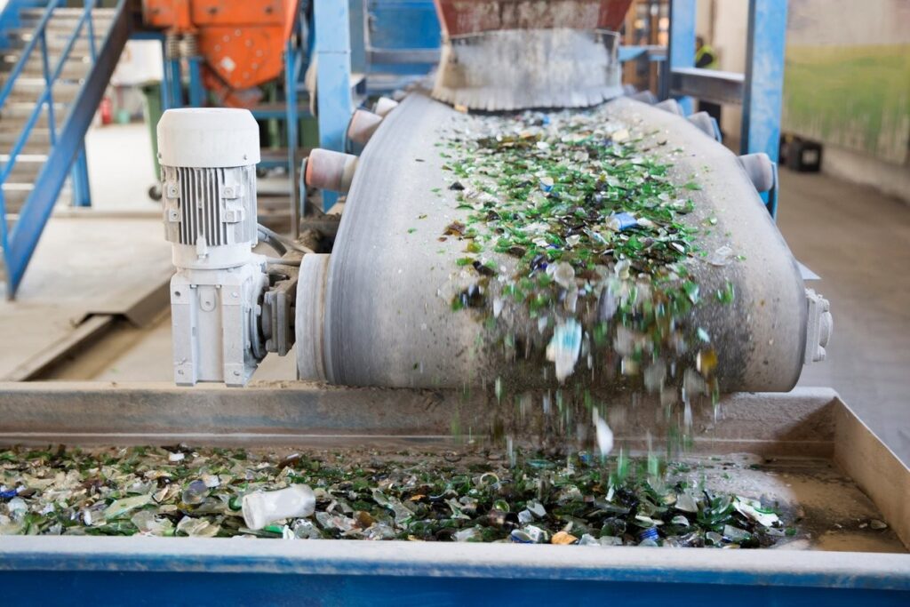 Glass recycling process