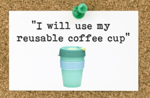 green resolution - coffee cup