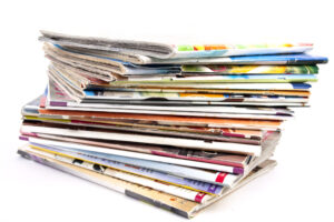 Reduce recyclable waste - magazines