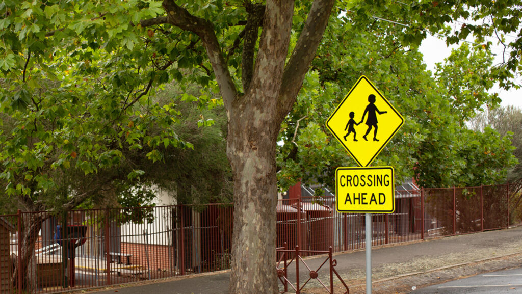 school sign