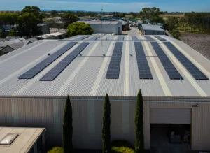 Solar panels at KS Environmental facility